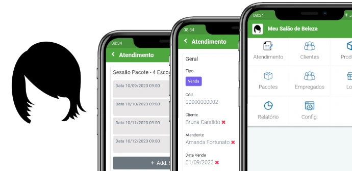 Sistema Gestão Salão Beleza